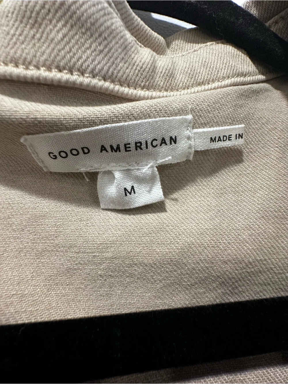 Good American Girl' Utility Shirt Dress in Taupe